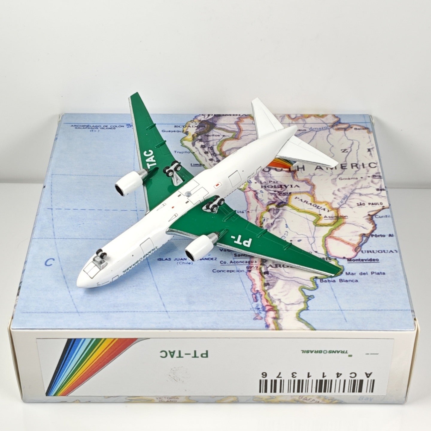 1:400 Aeroclassics Transbrasil B767-200 PT-TAC Passenger Plane Diecast Model