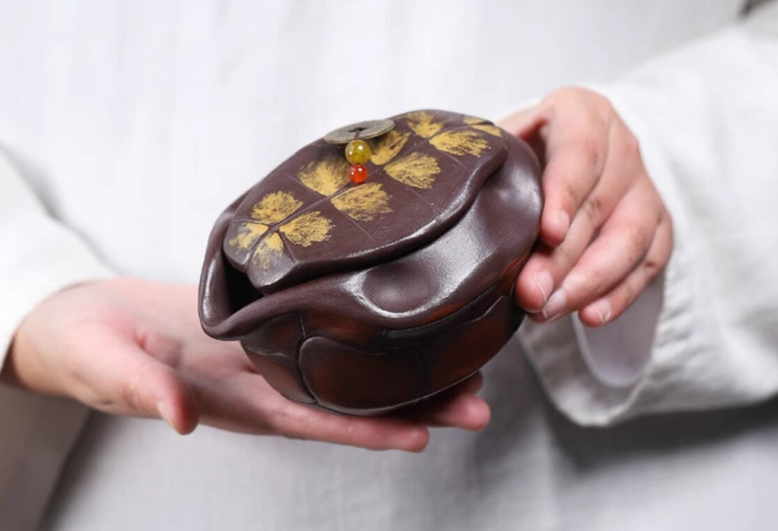 250cc chinese Yixing Handmade Zisha GaiWan Purple Clay tea cup Gongfu tureen