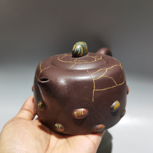 vintage chinese yixing purple clay teapot zisha ceremony teaware collection rare