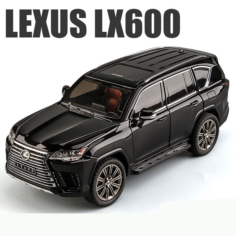 1:24 Lexus LX600 SUV Diecast Model Car Toy Vehicle Gift Sound & Light Collection