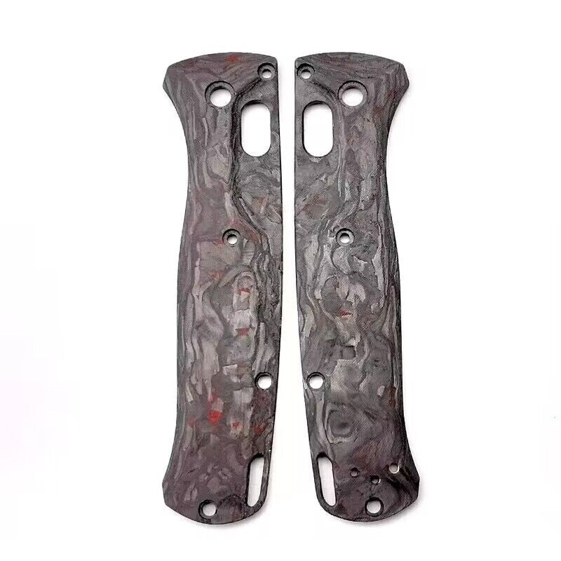 1 Pair Custom Made 3K Carbon Fiber Handle Scales For Benchmade Bugout 535 Knives