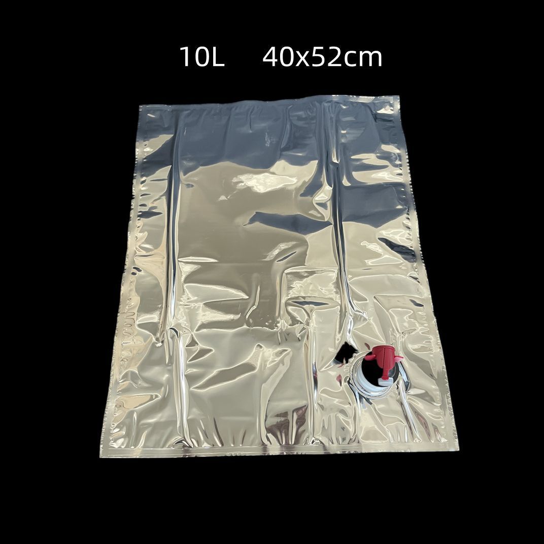 Aluminum Foil 10Pcs Sealed Wine Bags Beer Water Storage Light Faucet Inflatables
