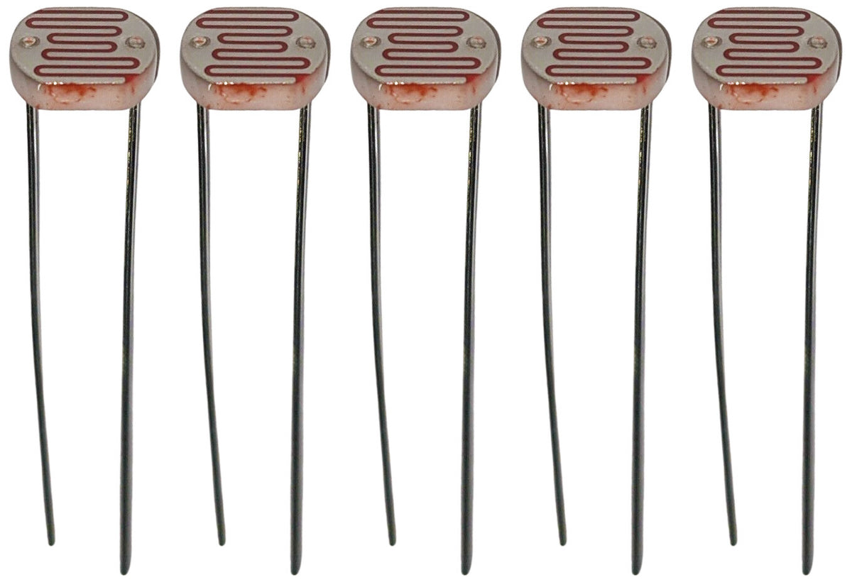 5 Pack Opto Photo Cell Light Sensors, CdS Photoresistors