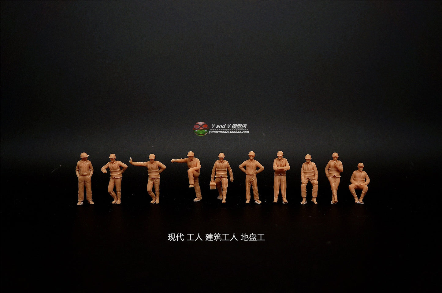 1/72 Resin Figure model Modern workers construction workers site workers 10PC