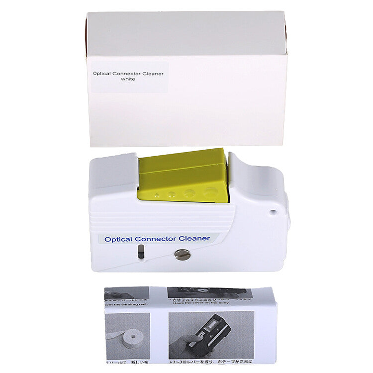 Fiber Optic Patch Cord Cleaver Fusion Splicer Connector Cleaner FTTH Tools White