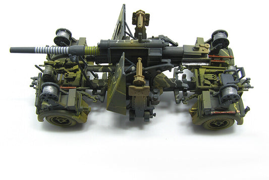 PMA WWII GERMAN 88MM GUN FLAK 36 With trailer and ammunition 1/72 FINISHED MODEL