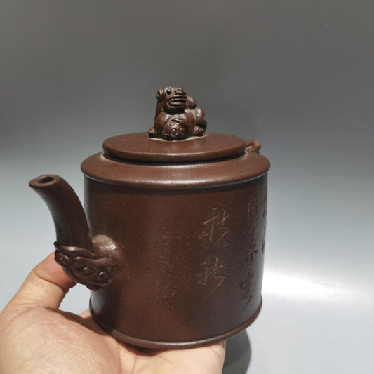 chinese yixing purple clay teapot tea set pot zisha ceramic cute decor figurine