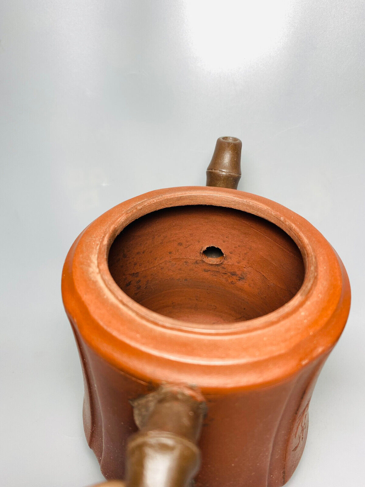 Chinese Yixing Zisha Clay Handmade Exquisite Teapot(高竹节壶 底款 李茂林 )