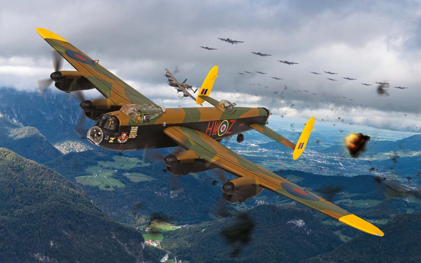 1:72 Corgi AVRO LANCASTER B MKIII RAF 100 SQUADRON, 1945 Fighter Diecast Model
