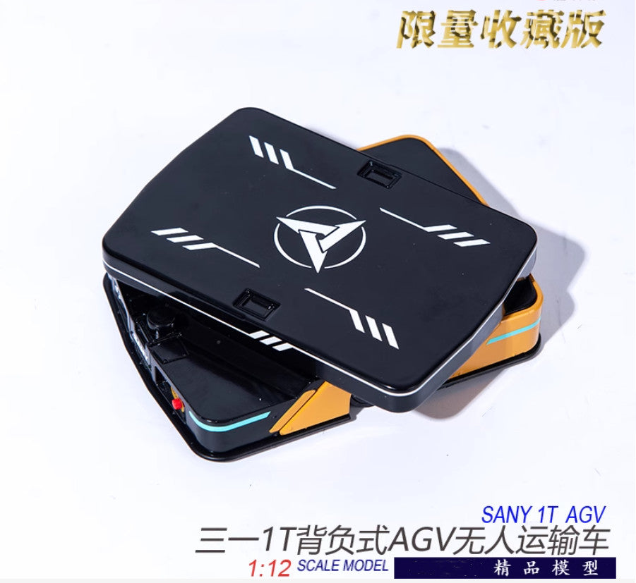 1:12 SANY 1T AGV Unmanned Transport Vehicle Construction Equipment Diecast Model