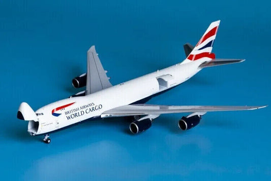 1:400 JC Wings BRITISH AIRWAYS WORLD CARGO BOEING 747-8F Aircraft Diecast Model