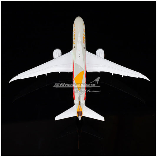 1:400 JC Wings ETIHAD BOEING 787-9 Passenger Airplane Flap Down Diecast Model
