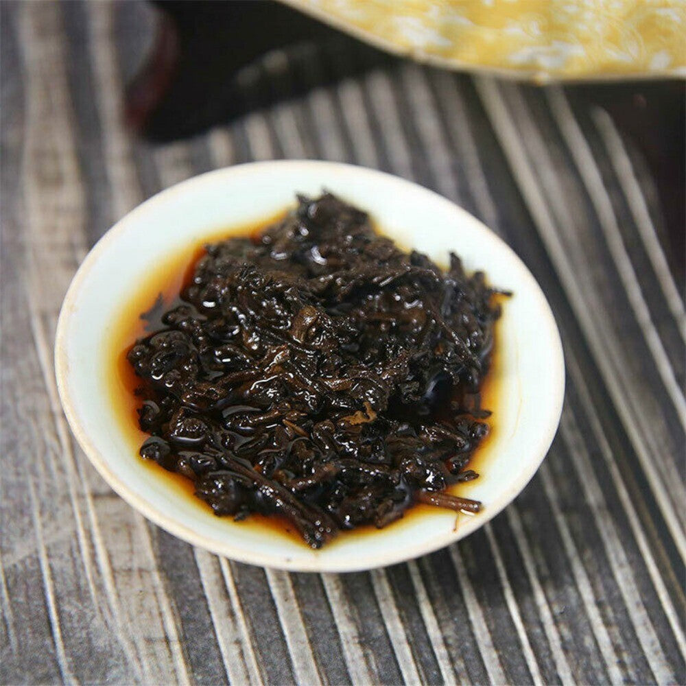 2007 Yunnan Shuang Tian Chinese Palace Cake Mengku Raw Puerh Shu Puer Tea 400g