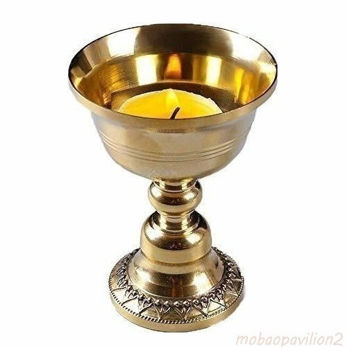 New Traditional Butter Light Lamp Holder Prayer Buddha Butter Offering