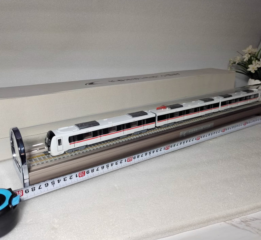 1:87 80CM Changchun Metro Line 1 Subway Passenger Car Train Diecast Model