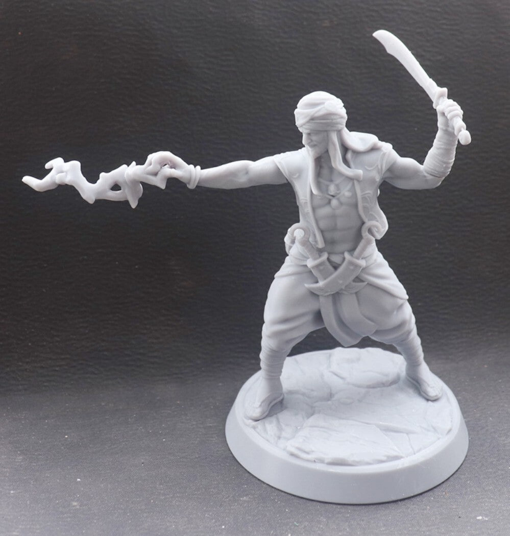 1/24 resin figure model Western Regions Swordsman 3D Print Unassembled Unpainted