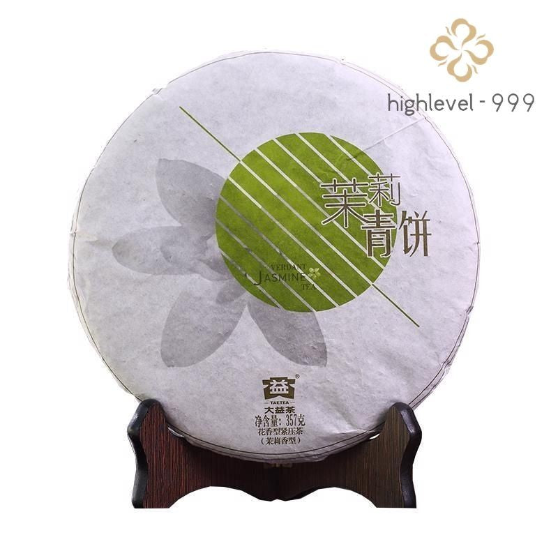 357g 2013 Menghai TAETEA VERDANT Jasmine Dayi Puer Tea Pu-erh Green Cake Raw