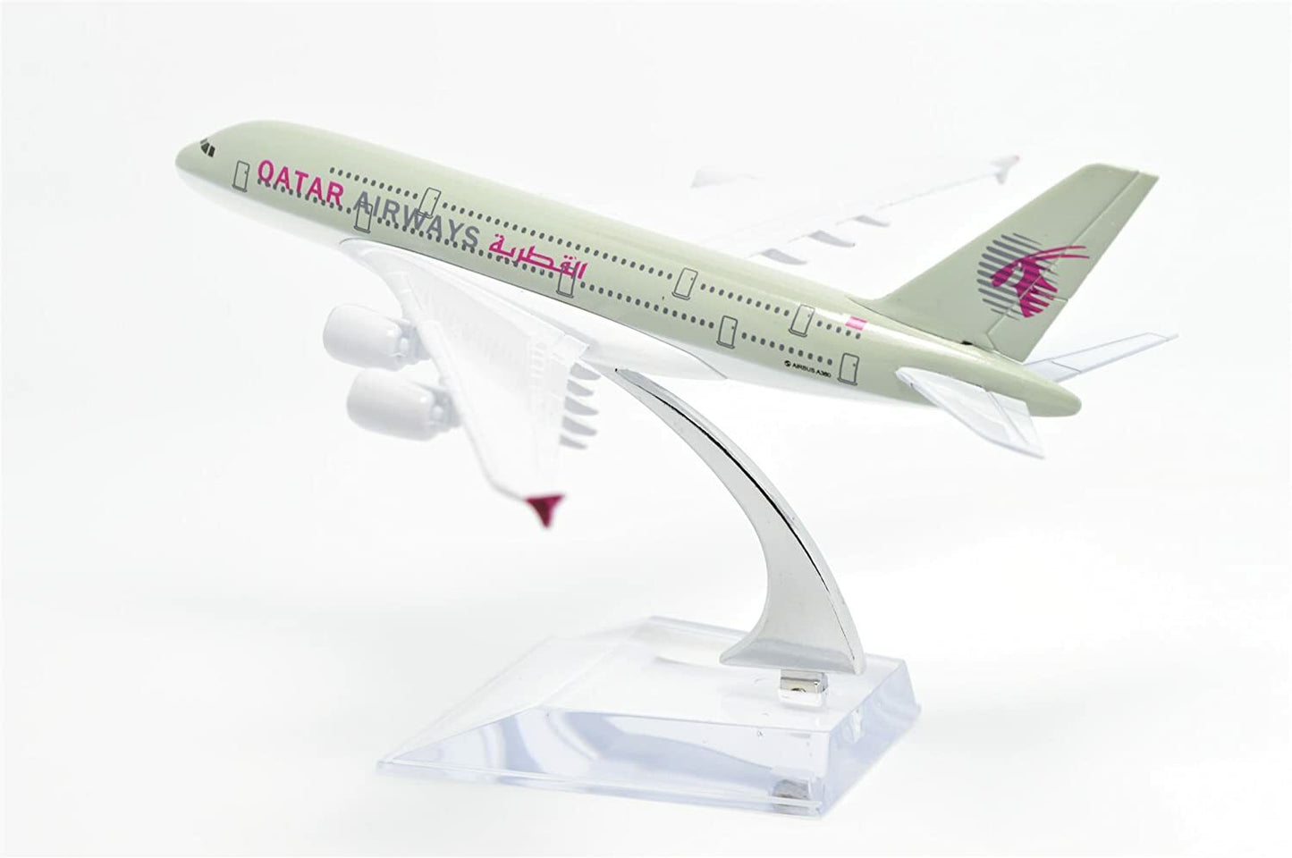 1:400 16cm Air Bus A380 Qatar Airways Plane Metal Airplane Model Plane Toy