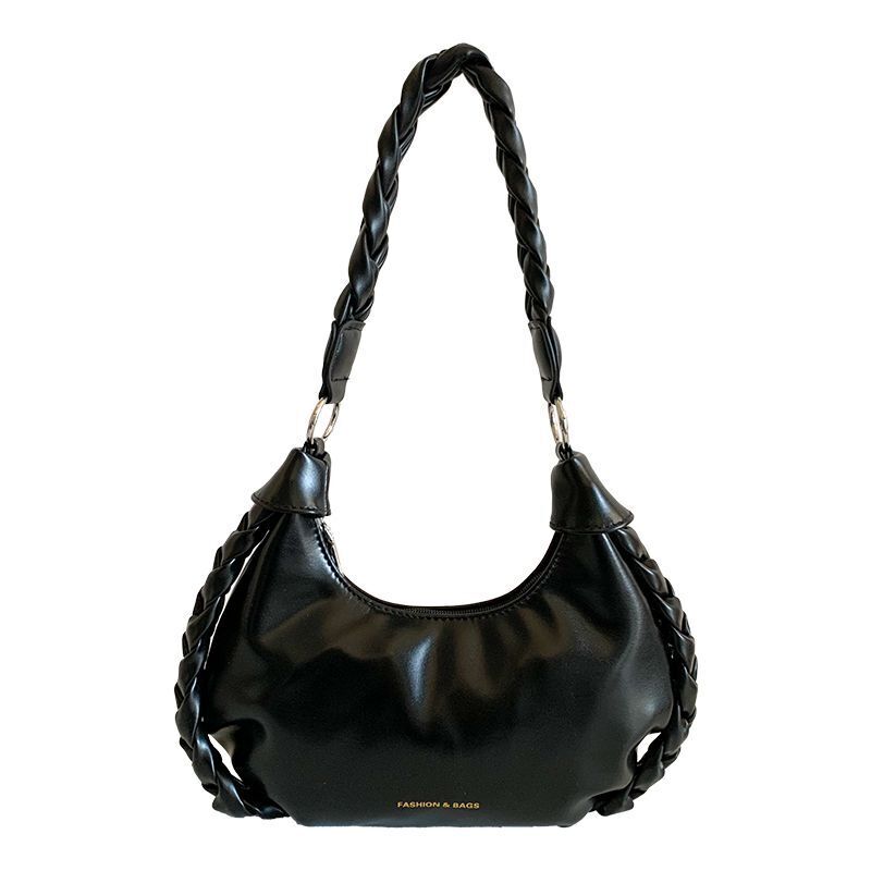 Retro Shoulder Bag Leather Handbags Crossbody Bags Armpit Purse 27*7*13 CM 1PC