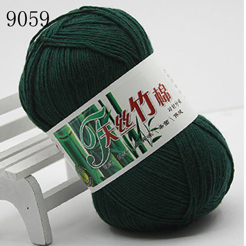 Hot Sale 50g Soft Bamboo Crochet Cotton Yarn Knitting Baby Knit Wool Yarn