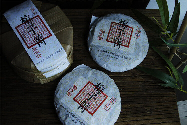 Plum turnip potted pond ancient tree raw tea cake cold plum aroma and deep charm