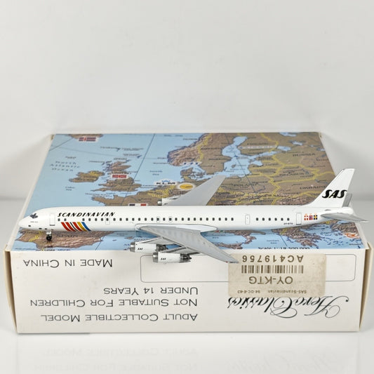 1:400 Aeroclassics SAS Douglas DC-8-63 OY-KTG Passenger Plane Diecast Model