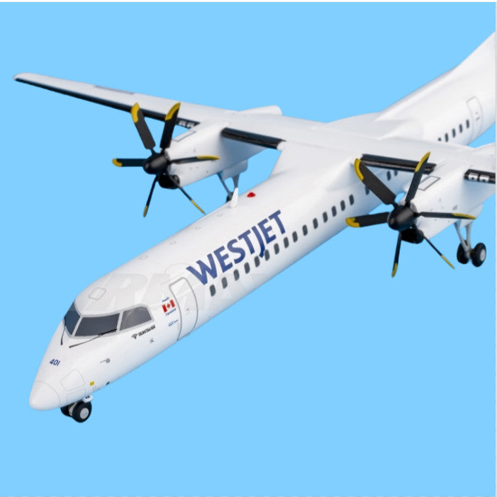 1:200 GeminiJets WestJet Bombardier Dash 8-Q400 C-FOEN Diecast Aircraft Model