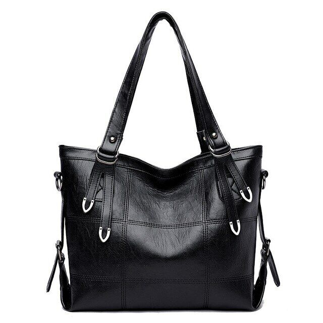 Vintage Solid Crossbody Bags Women PU Leather Luxury Shoulder Bag Large Capacity