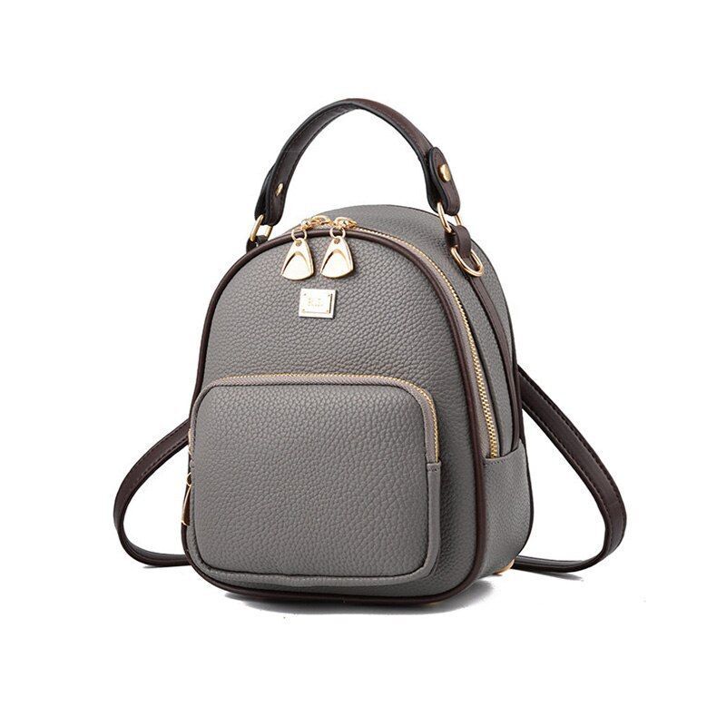 Backpack Soft Leather Traveling Small Backpacks Fashion Shoulder Bags Softback