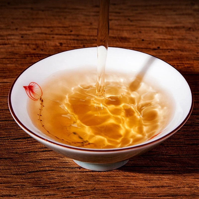 357 克云南门海古树 2019 普洱茶生茶蛋糕 Qizi 蛋糕茶 -