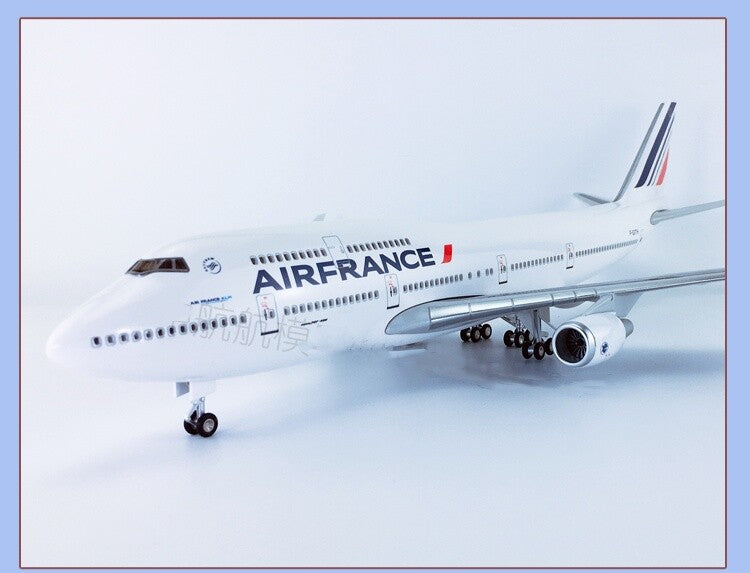 47CM 1:150 AIR FRANCE BOEING 747-400 Plane Landing Gears Resin Aircraft Model