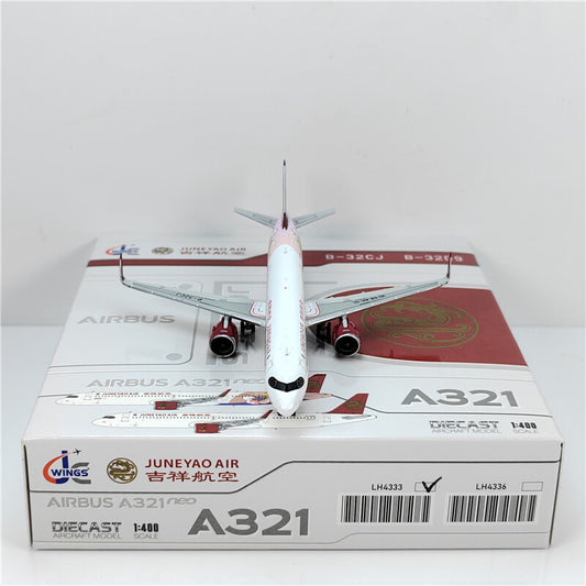 1:400 JC Wings JUNEYAOAIR AIRBUS A321neo Passenger Airplane Diecast Model