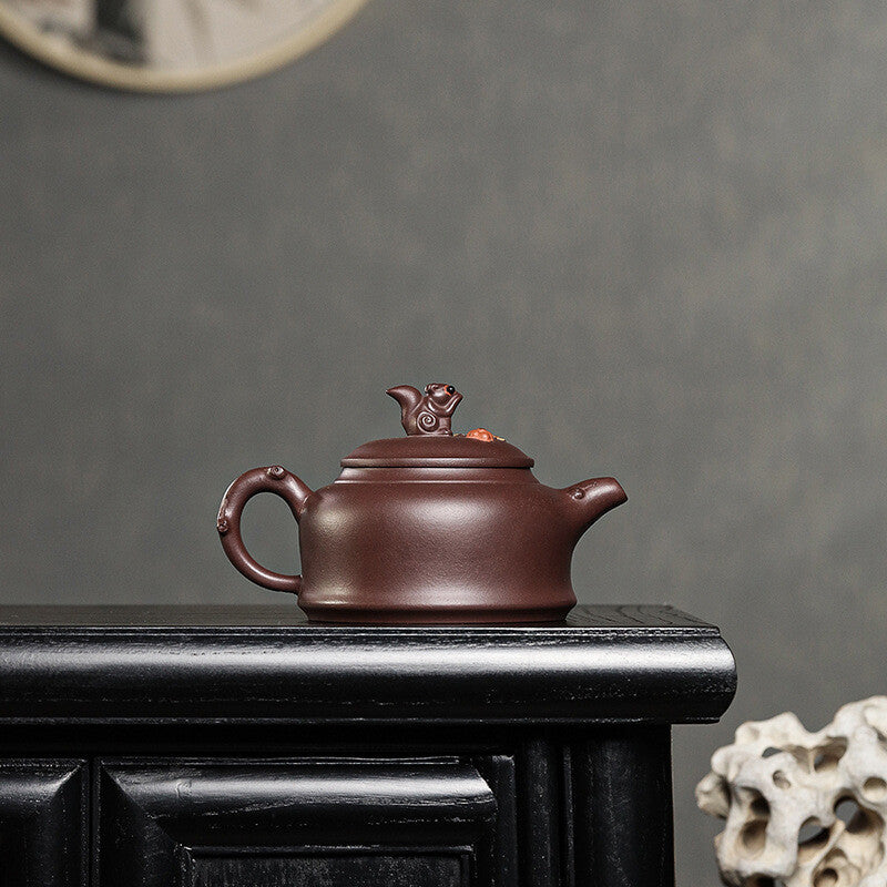 Handmade Tea Pot Original Ore Real Yixing Zisha Purple Clay Marked Master Pot