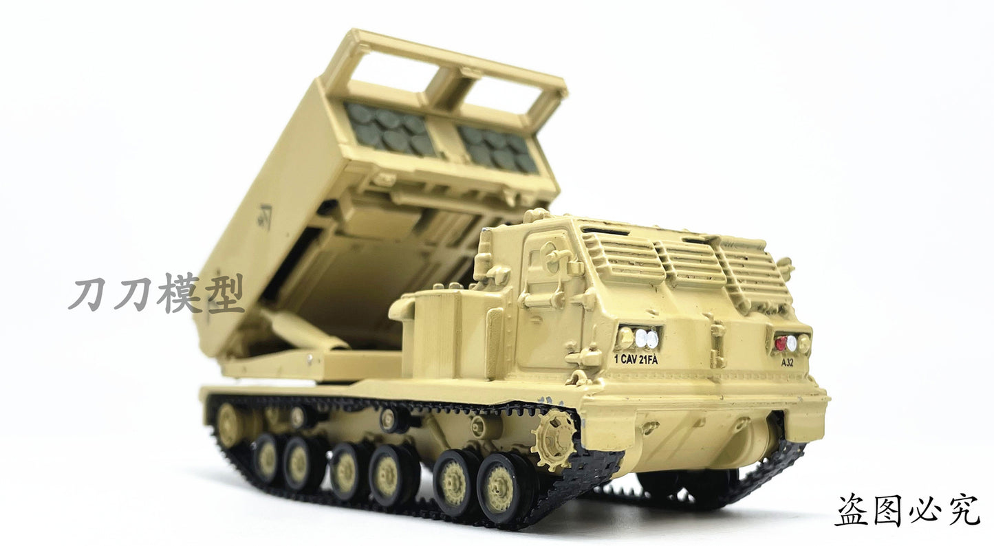 1:72 US.M270 Multiple Rocket Launcher Desert Model finished