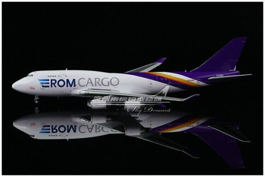 1:400 JC Wings ROM CARGO BOEING 747-400 Freighter Diecast Plane Aircraft Model