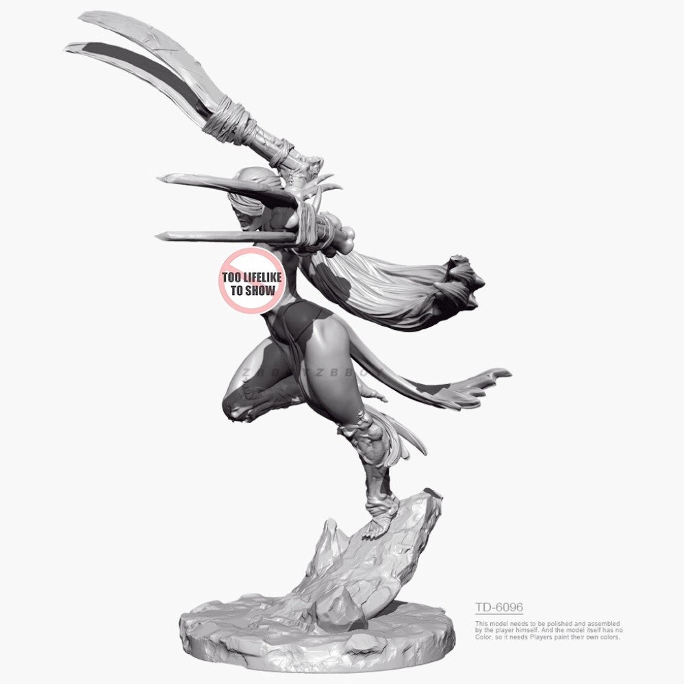 1/24 resin figure model kit Masked Demon 4 3D Printing Unassembled Unpainted