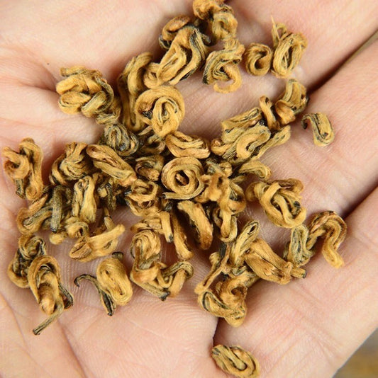 500g Yunnan golden snail black Tea Bi Luo Chun tea,Dian Hong JinSi Snail tea