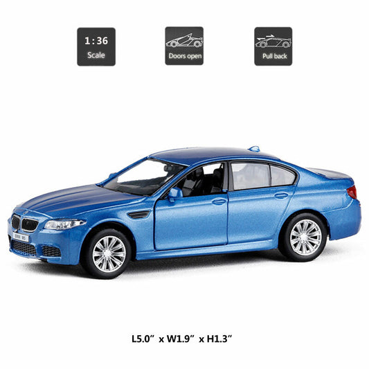 1/36 BMW M5 Model Car Metal Diecast Toy Vehicle Toys for Boys Kids Gifts Blue