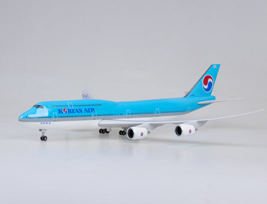 47CM 1:160 KOREAN AIR BOEING 747-8 Airplane Landing Gears Resin Aircraft Model