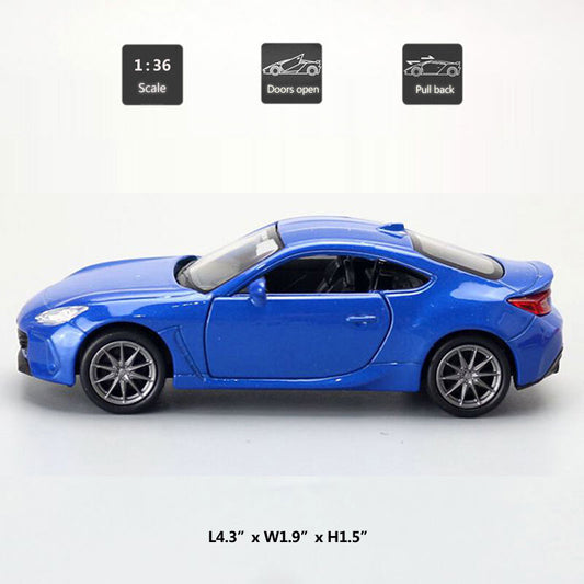 1/36 Subaru BRZ Model Car Diecast Toy Vehicle Toys for Boys Kids Gifts Blue