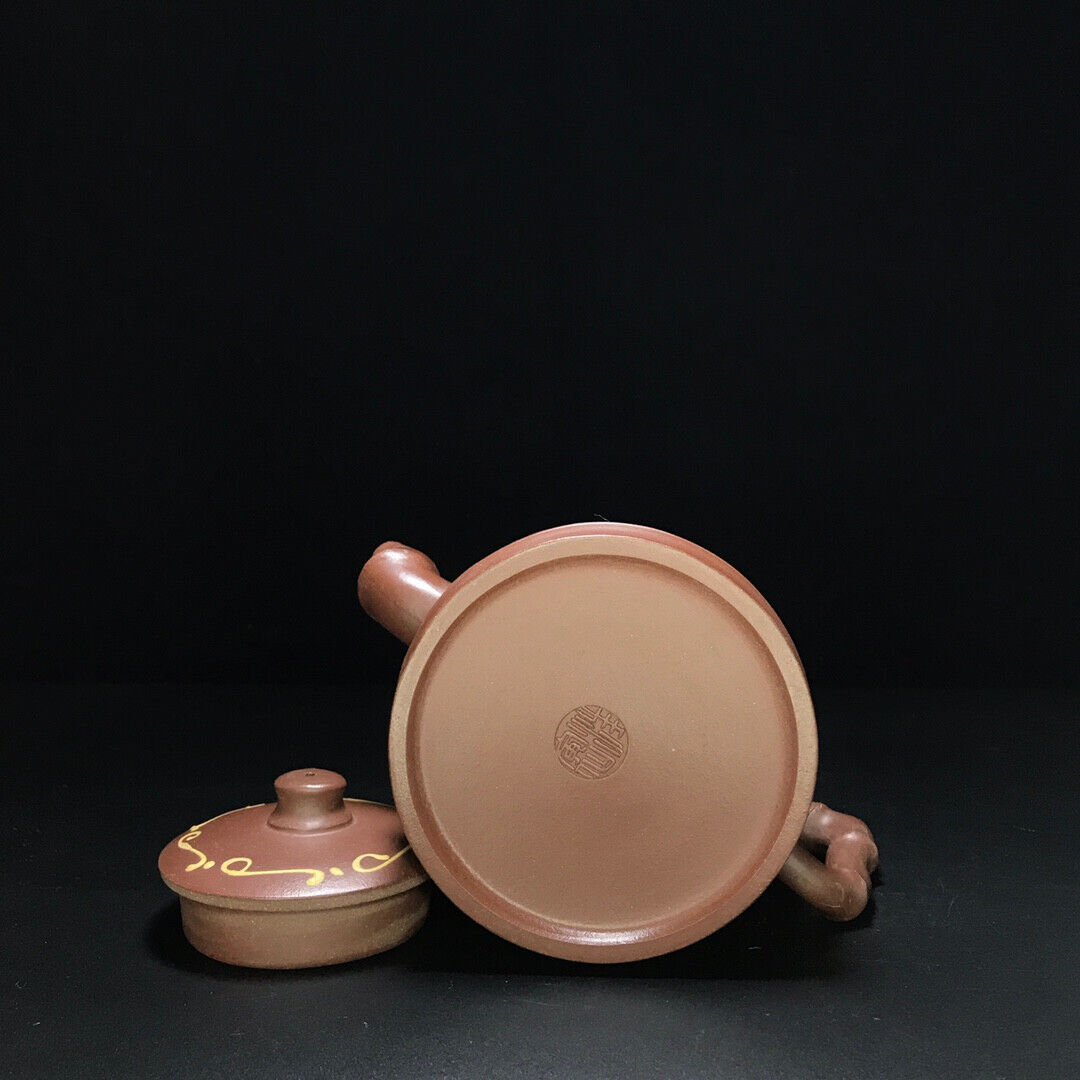 Chinese Yixing Zisha Clay Handmade Exquisite Teapot (高竹桶 底款:汪寅仙)