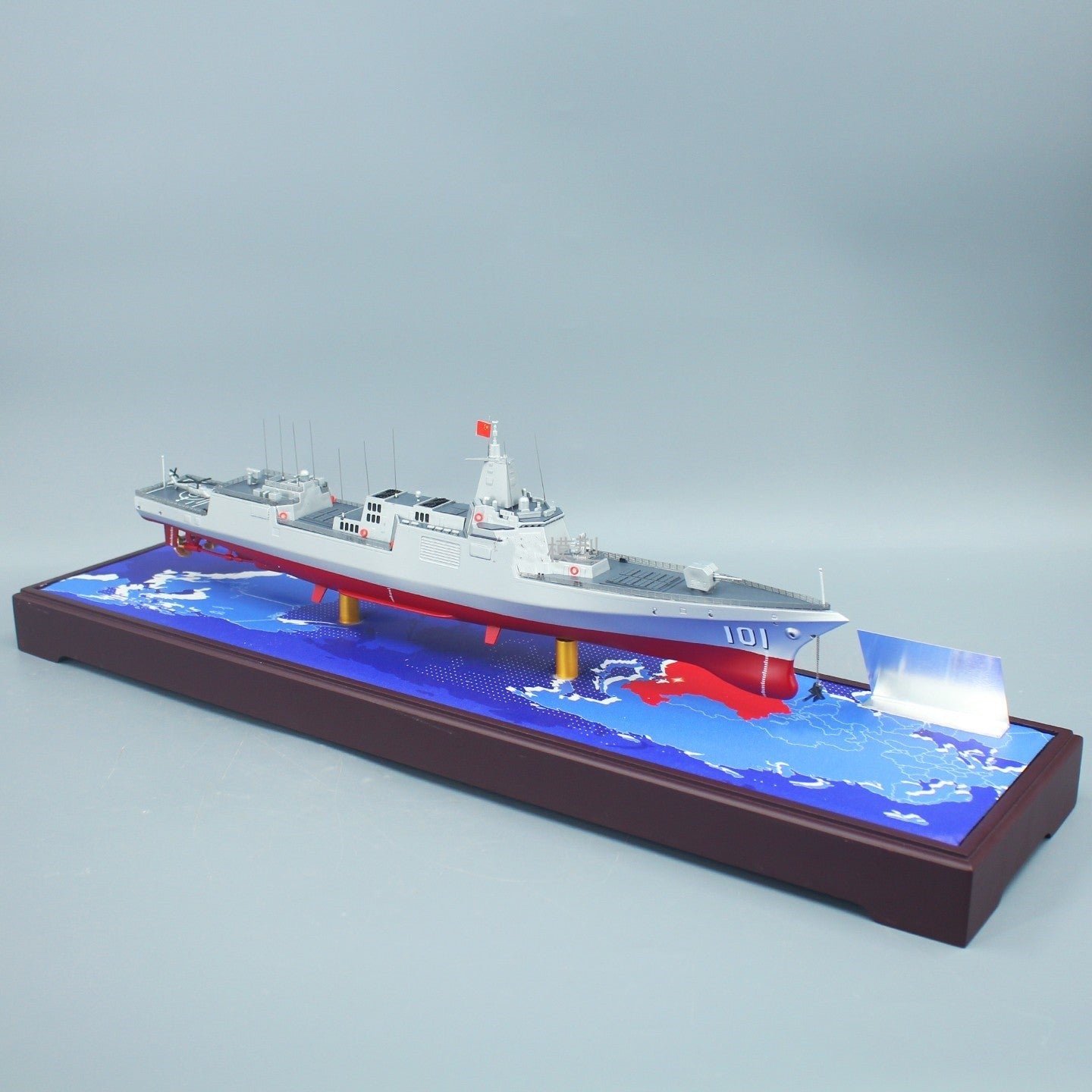 1:400 60CM 055-101 Guided Missile Destroyer Battle Ship Diecast Model Collection