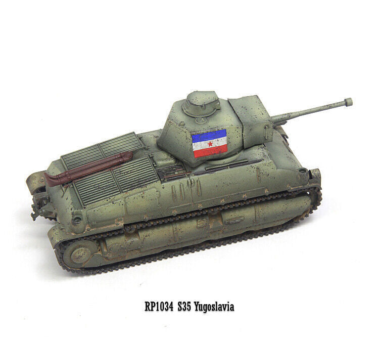 S-Model 1/72 Yugoslav S35 Military Medium Tank 6-pounder Gun Type Model RP1034