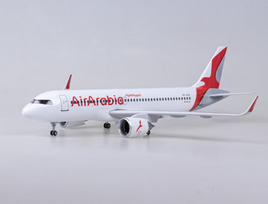 47CM 1:80 Air Arabia AIRBUS A320neo Airplane Landing Gears Resin Aircraft Model