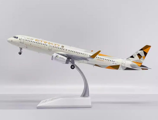 1:200 JC Wings ETIHAD AIRBUS A321 Passenger Airplane Diecast Aircraft Model