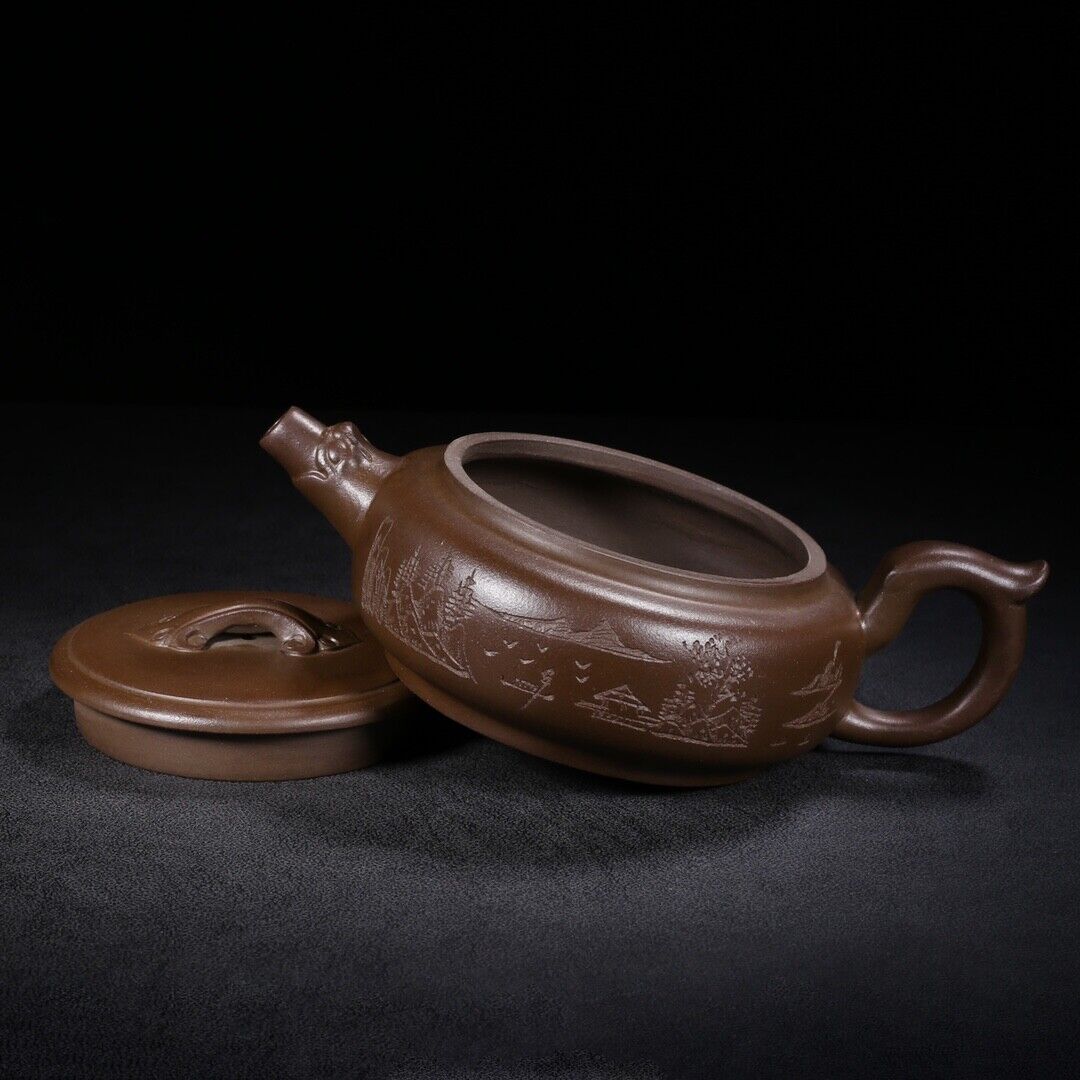 Chinese Yixing Zisha Clay Handmade Exquisite Teapot (龙头如意 底款:高海庚)
