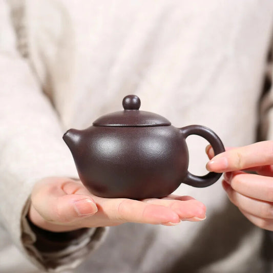200ml Yixing Purple Clay Teapot Xishi Tea Pot 188 Ball Hole Kettle Zisha Teaware