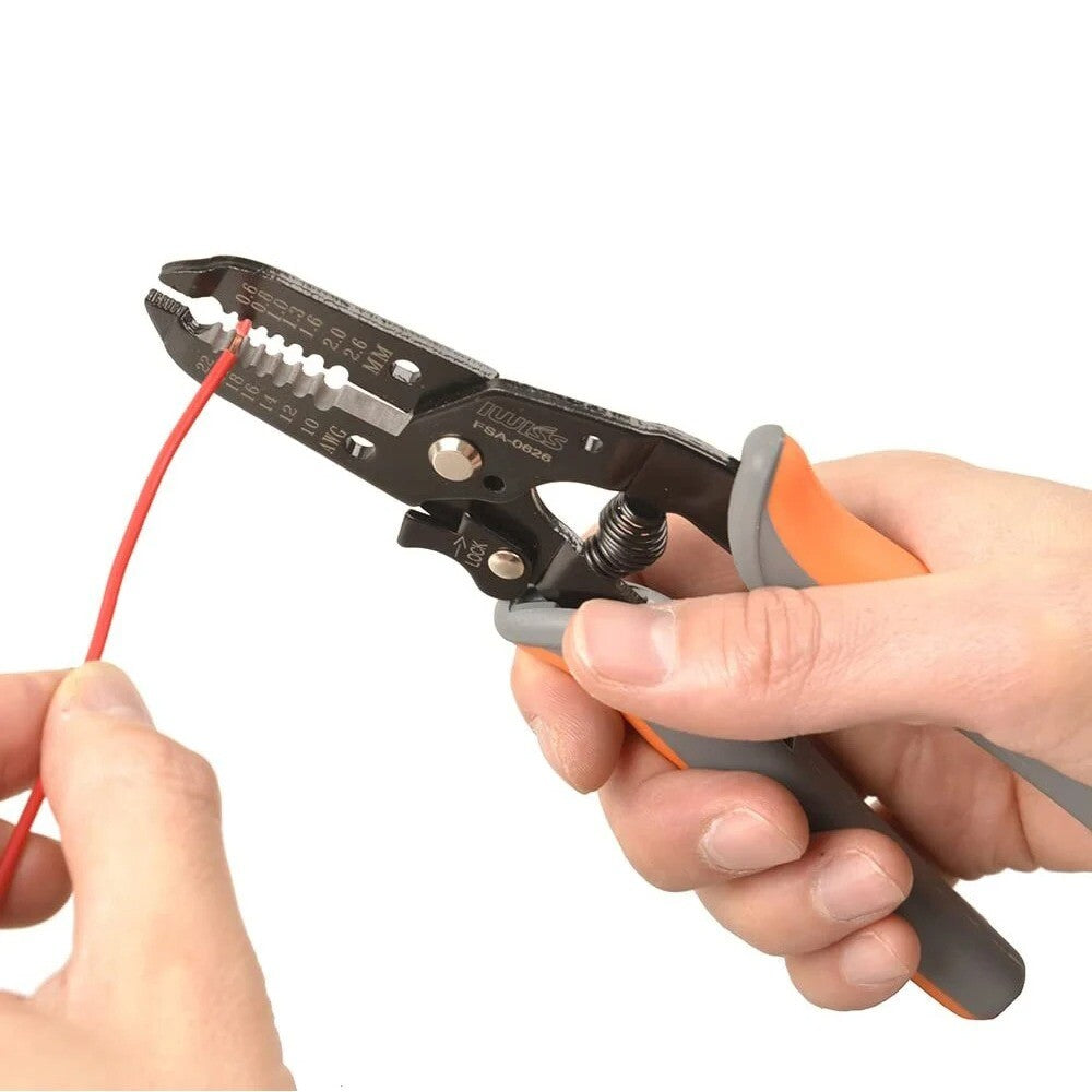 IWISS FSA-0626 Wire Stripping Plier Cable Cutter Φ0.6-2.6mm 20-10AMG