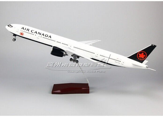 47CM AIR CANADA B777-300ER Airplane Led Sound- controll Plane Light Resin Model