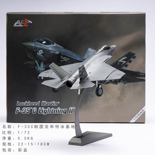 1:72 AF1 US NAVY Lockheed Martin F-35C Lightning II Fighter Diecast Plane Model
